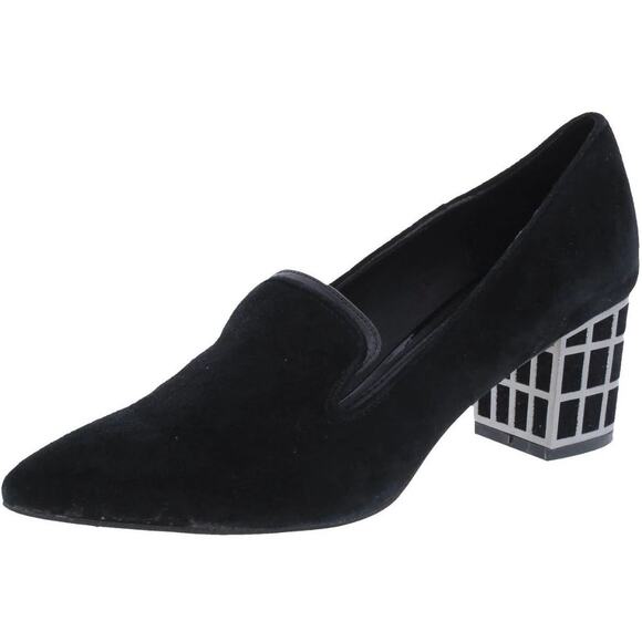 BRIAN ATWOOD Kendal Suede Pointed Toe Caged Block Heels 6.5 - Picture 1 of 7